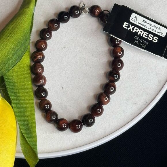 EXPRESS Genuine Stone Stretch Bracelet - Picture 6 of 6